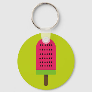 Pop Art vattenmelon, söt fruktpopsill Nyckelring