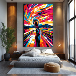 Pop Art-version av Skriet Canvastryck