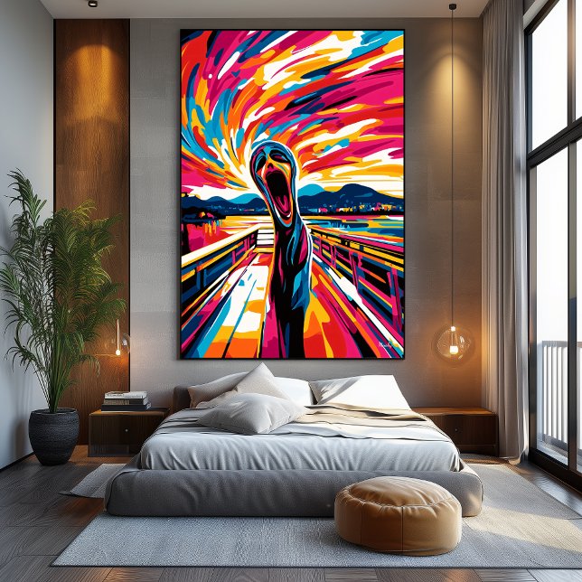 Pop Art-version av Skriet Canvastryck (Skapare uppladdad)