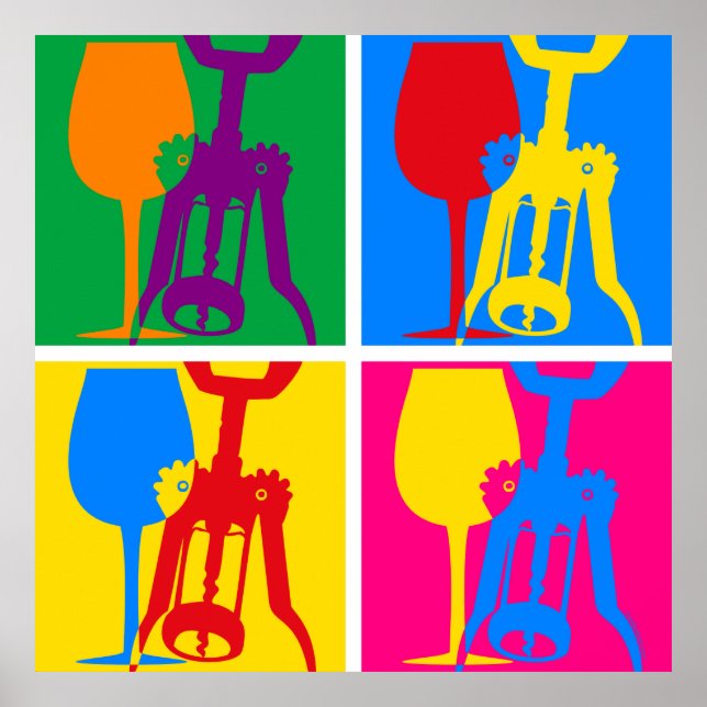 Pop Art Vin Poster (Framsidan)