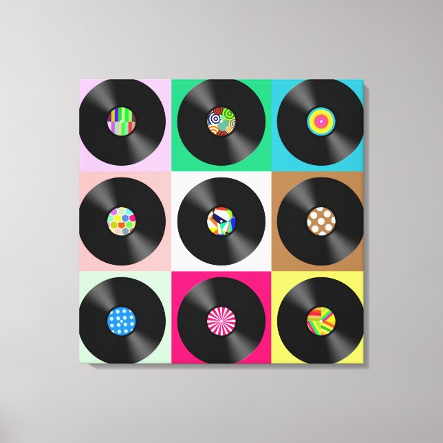 POP ART VINYL-POSTER STRETCHED CANVAS ART PRINT (Framsida)