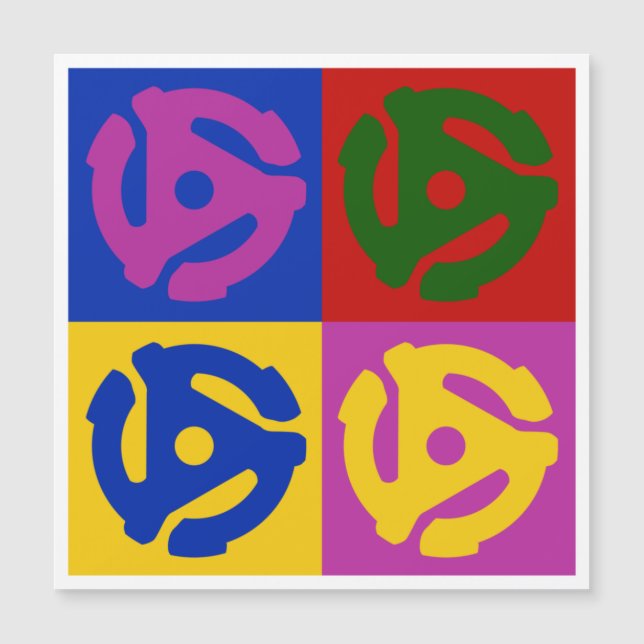 Pop Art Vinyl Record 45 RPM Infoga (Framsida)