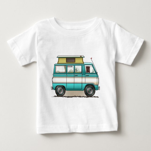 Pop bästa Skåpbil Campare T-shirt (Framsida)