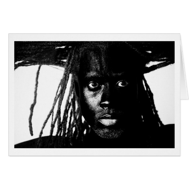 pop blacq hälsningskort (Framsidan Horizontal)