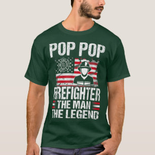 Pop-brandman Mannen The Legend Retro USA F T Shirt