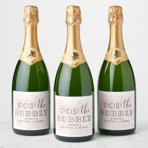 Pop: Bubly Bachelorette Sparkling Vin-etiketter
