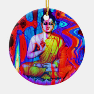 Pop Buddha Julgransprydnad Keramik