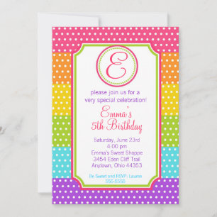 Pop Candy Birthday-inbjudningar Inbjudningar
