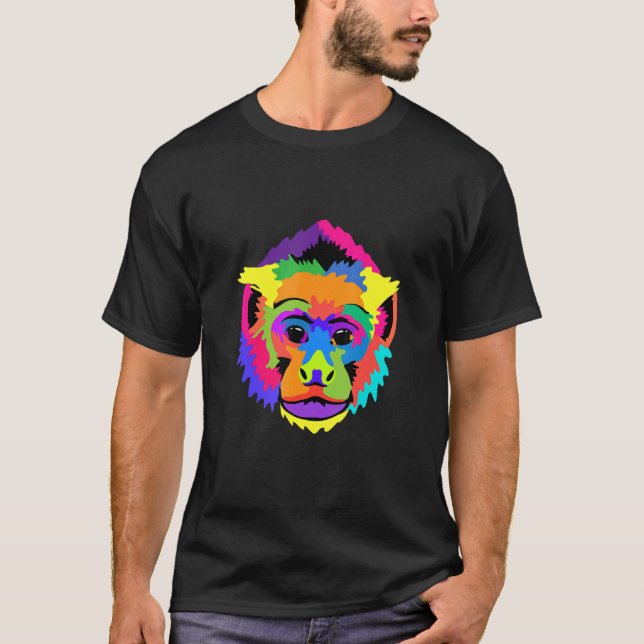 Pop Capuchin Monkey T Shirt (Framsida)