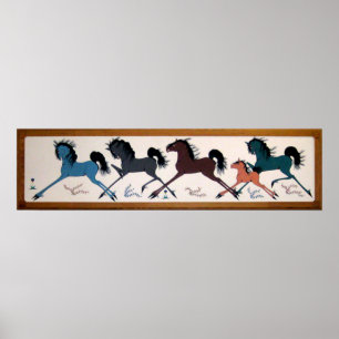 Pop Chalee Horse Mural Poster