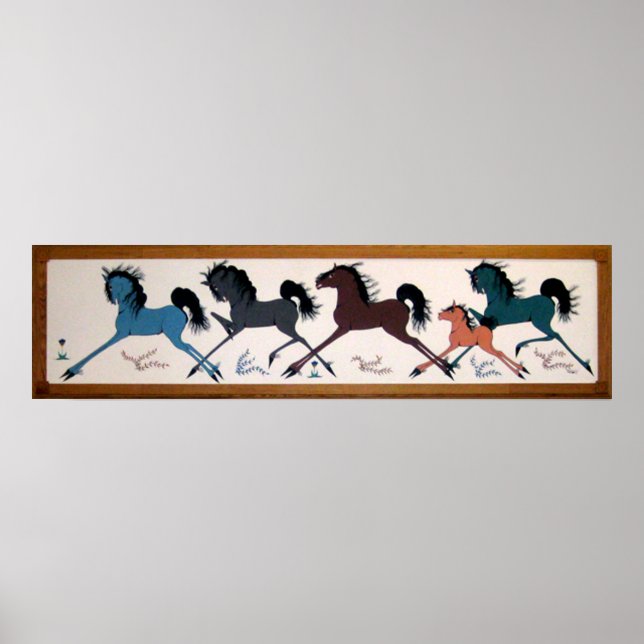 Pop Chalee Horse Mural Poster (Framsidan)