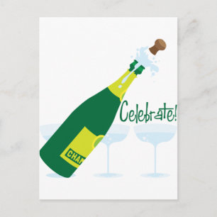 Pop Champagne Vykort