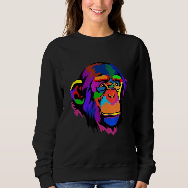 Pop Chimpanzee T Shirt (Framsida)