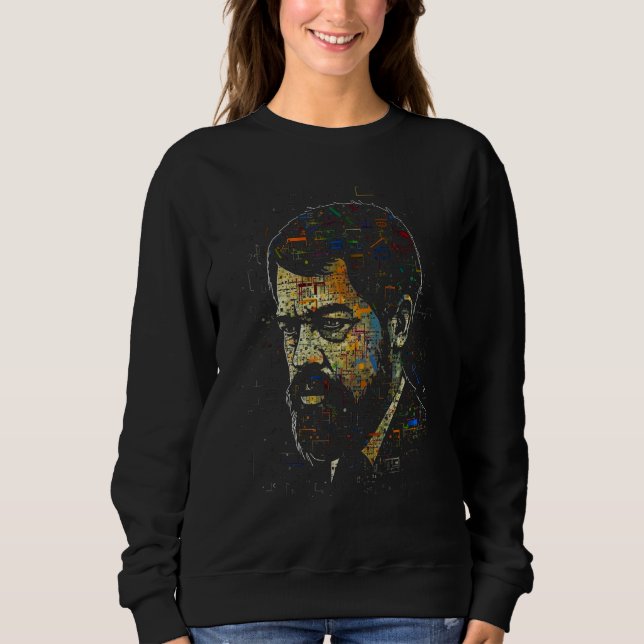 Pop Claude Debussy Piano 1 T Shirt (Framsida)