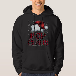 Pop Claus God jul Buffalo Play Red Santa Hoodie