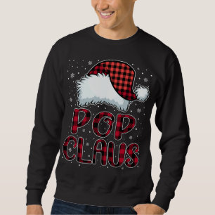 Pop Claus God jul Buffalo Play Red Santa Lång Ärmad Tröja