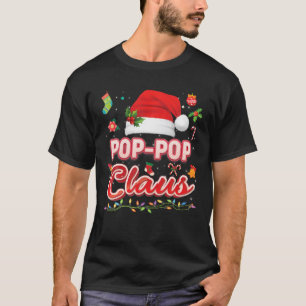 Pop Claus Matching Familjejultomten Paja T Shirt