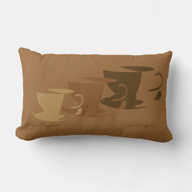 Pop Coffee Pillow - liten Lumbarkudde (Framsida)