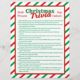 Pop Culture Christmas Trivia Game Sheet Reklamblad