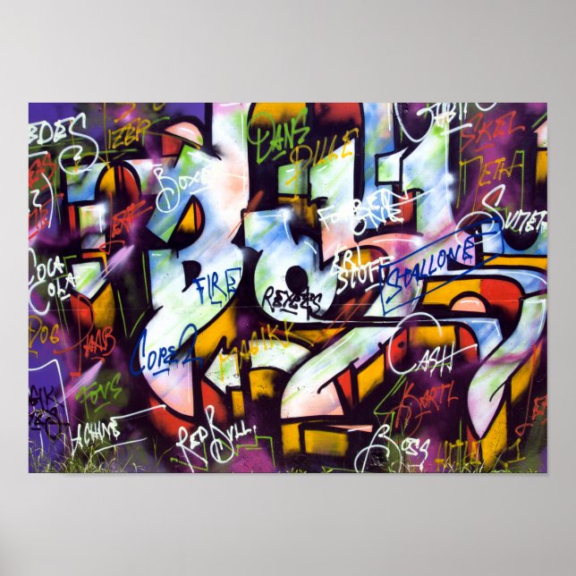 Pop Culture Graffiti Urban Street Art Poster (Framsidan)