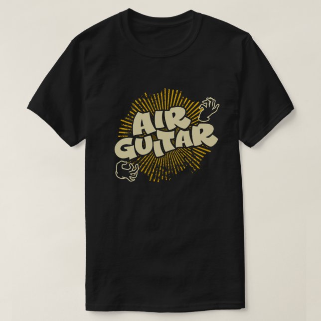 Pop Culture Graphic för luft Guitar 90s Tee (Design framsida)