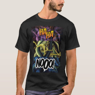 Pop Culture Inslag med Humorus Typography T Shirt