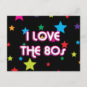 Pop Culture Retro I kärlek på 80-talet Vykort