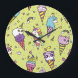 Pop Cute Ice Cream: Animal Mönster<br><div class="desc">Vintage illustration av pop Cute glass-koner som ser ut som djur. Sömlös glass mönster med djur. Vintagens bakgrund. Bygg upp Mexikos anda med sockerskalle och ro utan mönster. Ta en resa med den här graffiti-väggkonsten i en gatudekör i städerna. panda, mönster, bakgrund, illustration, struktur, deka, mat, sommar, party, katt, choklad,...</div>