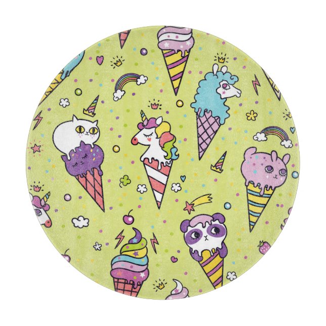 Pop Cute Ice Cream: Animal Mönster (Framsidan)