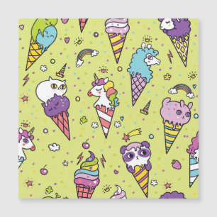 Pop Cute Ice Cream: Animal Mönster