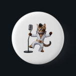 Pop Dancing Cat Icon Rock musik och Pop Cul Knapp<br><div class="desc">Pop Dancing Cat Icon of Rock musik och Pop Culture</div>