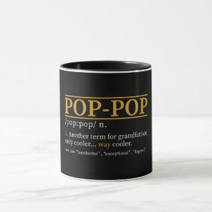 Pop-definition för fars dag mugg