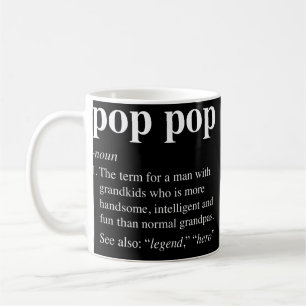Pop-definitionsfunktion för manar Pop Pop Diction Kaffemugg