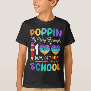 Pop den 100-årsdagen för Kindergarten-barnen i sko T Shirt