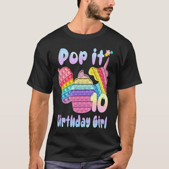 Pop den 10-årsflicka t shirt (Framsida)