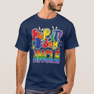 Pop den farbror från Birthday Girl eller Boys Fidg T Shirt