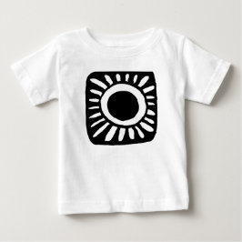Pop-design i fet svart och vitt t shirt