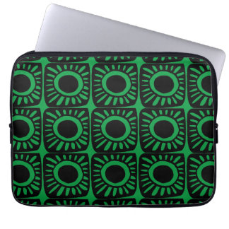 Pop-design i grönt laptop fodral