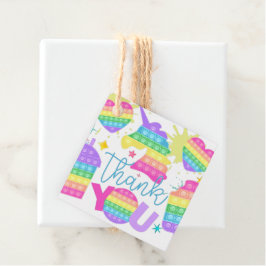 Pop det är födelsedag Tack Gåvor Etiketter