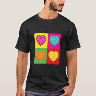 Pop det hör flickorna Boys Fidget Valentindagen Lo T Shirt