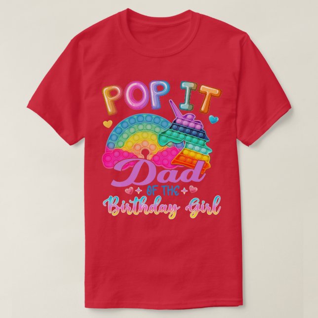 Pop det Pappa i barnfamiljen för dagbarn T Shirt (Design framsida)