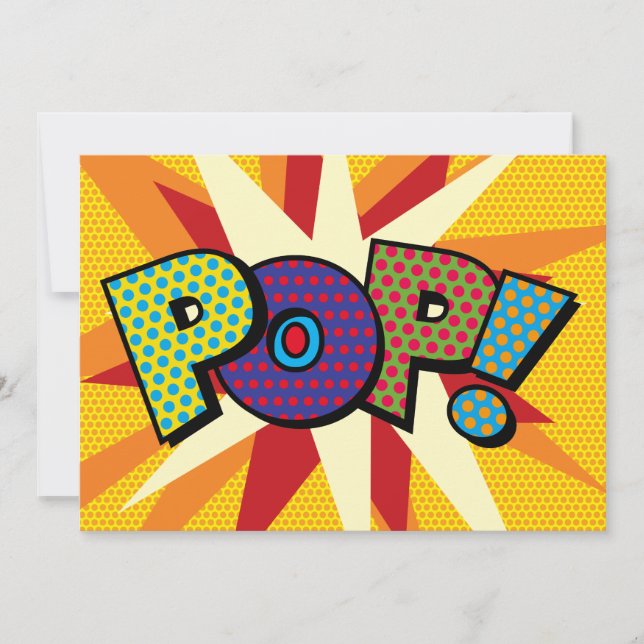 POP Din Meddelande Talbubbla Kul Retro (Framsida)