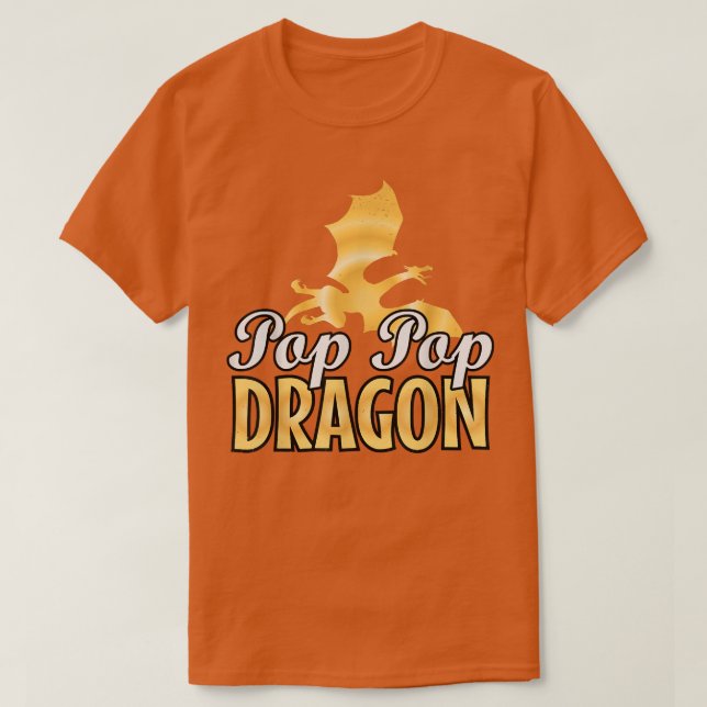 Pop Dragon Älskare Fars dag T Shirt (Design framsida)