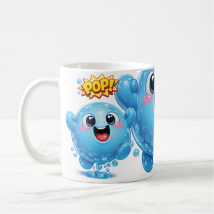 Pop Drop Blå Kaffemugg