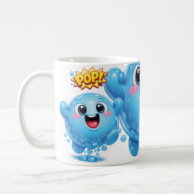 Pop Drop Blå Kaffemugg (Vänster)