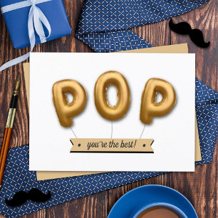 Pop, du är bäst! Foil Balloon Fars dag