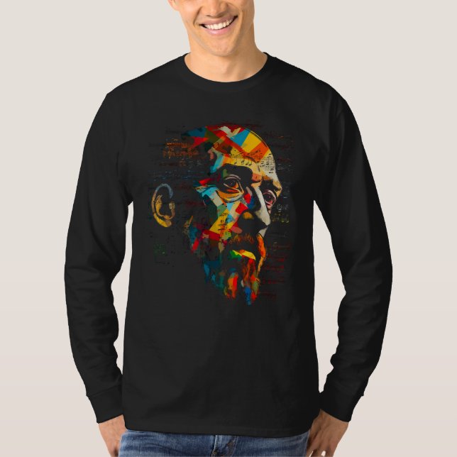 Pop Erik Satie Music T Shirt (Framsida)