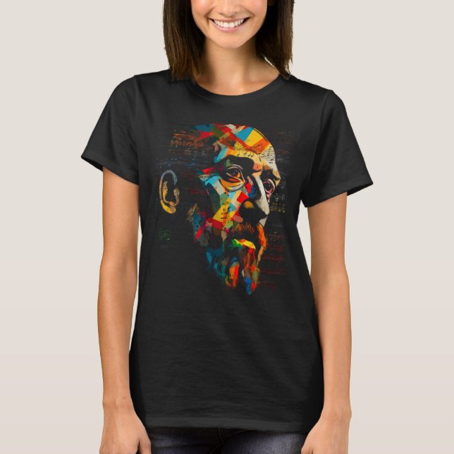 Pop Erik Satie Music T Shirt (Framsida)