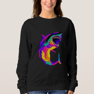 Pop Estetisk Haj I Liv Fullfärg Cool Haj T Shirt