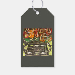 Pop Färg - Black Gift Märkre Presentetikett